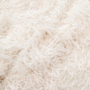 Feder cremeweiss-Lurex silber