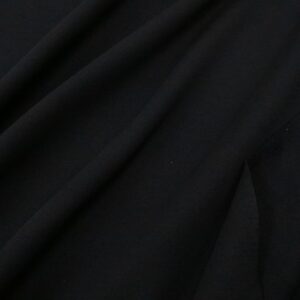 French Terry Livio Brushed Schwarz