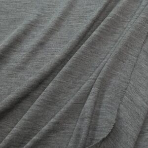 Merino Wolle Strick Mid Grey Melange