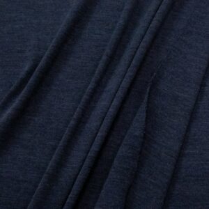 Merino Wolle Strick Navy Melange