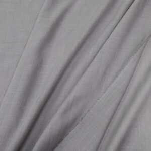 Schurwolle-Seide-Wolle Voile mausgrau