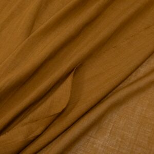 Schurwolle-Seide-Wolle Voile Cognac