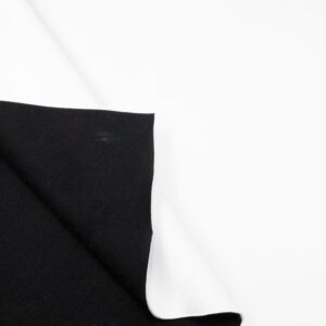 Viskose Doubleface Scuba schwarz-weiss