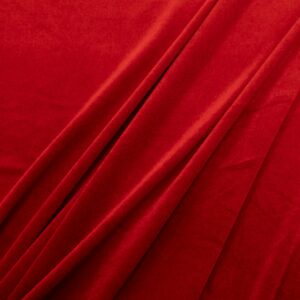 Stoff elastischer Samt rot