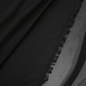 Chiffon Kunstfaser schwarz