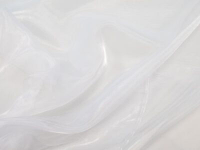 Organza Kunstfaser weiss