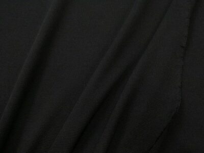 Waffelpiqué Jersey schwarz