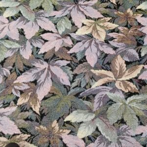 Jacquard Lurex Blumen & Blätter