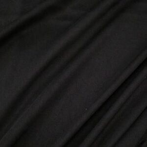 Lyocell Satin elastisch & uni schwarz