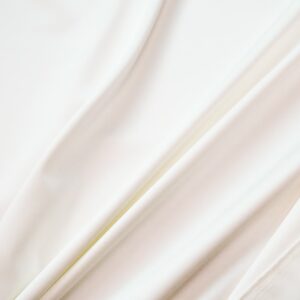 Stretchsatin Kunstfaser matt glänzend cremeweiss