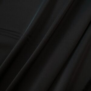 Stretchsatin Kunstfaser matt glänzend schwarz
