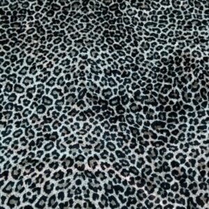 Samt little Panther silbergrau