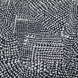 Jacquard Jersey grafisches Muster dunkel-hellgrau