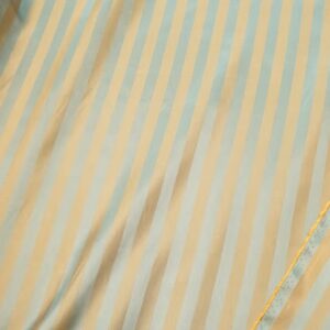 Futterstoff Satin Streifen gelb-grün