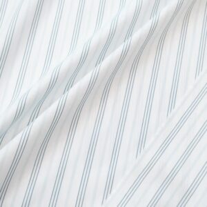 Baumwolle Streifen hellblau-petrol