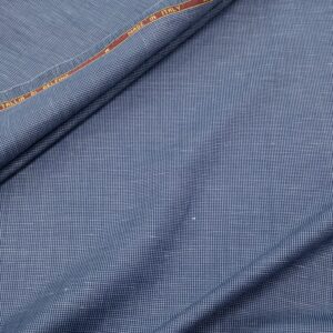 Wollgewebe Schurwolle Leinen blau Mikropepita