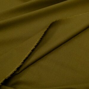 Wolltwill Schurwolle Elasthan aufgeraut olivenölgrün