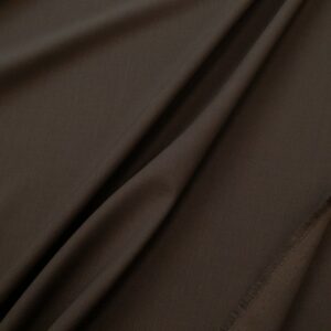 Wollgewebe Schurwolle Elasthan braun