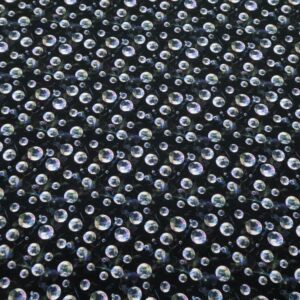 BW Jersey Bubbles auf schwarz
