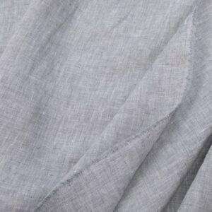 Leinen Formentera meliert grau-weiss