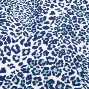 Viskosekrepp Leochen blau-weiss