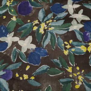 Leinen Textile Nani Iro by Naomi Ito - MARGO -blaue Zitronen