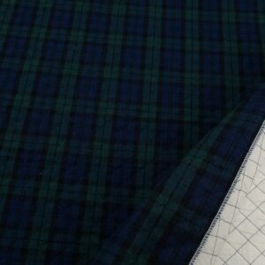 Quilt Stepp Japan Tartan Schottenmuster grün-blau-schwarz
