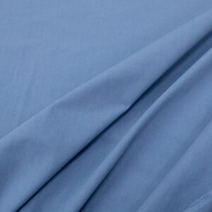 Popeline Stone Washed denimblau