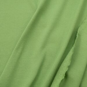 Stoff BIO RIB 2x1 Bündchen Opuntia Green