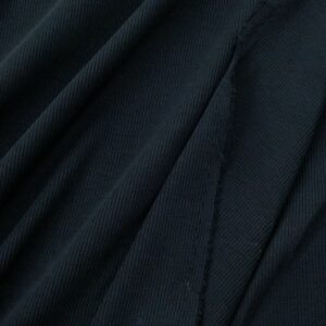 Stoff BIO RIB 2x1 Bündchen Navy dunkel