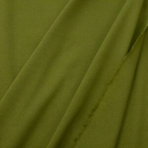 Stoff BIO RIB 2x1 Bündchen Dark Mud