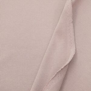 Stoff BIO RIB 2x1 Bündchen pink Clay