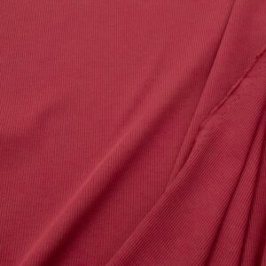 Stoff BIO RIB 2x1 Bündchen Hibiscus