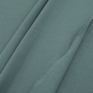 Stoff BIO RIB 2x1 Bündchen Vintage Green