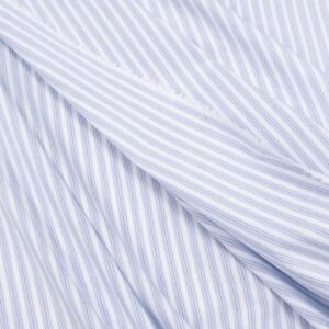 BW Stretch Hemd Längsstreifen blau-weiss-braun