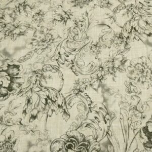 Leinen-BW Twill Jardin Noir - Rapport 140cm