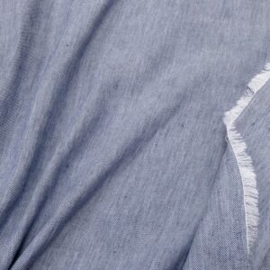 Ital. Leinen/Lyocel-Tencel cross-dye blau-weiss