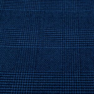 Baumwolle Glencheck Japan blau in Blau