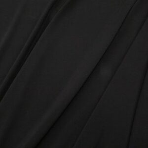 Viskosejersey Stretch glatt schwarz