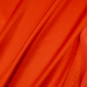 Sweat Baumwolle Orangerot glänzend