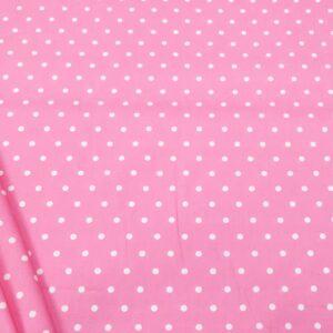 Baumwolle Popeline Punkte rosa