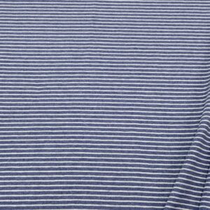 Strick Querstreifen blau-weiss