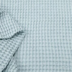 Leinen Wabenstruktur Babyblau