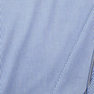 BW Poplin Streifen blau weiss