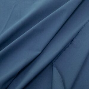 Baumwolle Popeline Papertouch stone washed Denimblau
