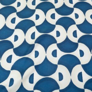 Seiden Twill blue sixties Wave
